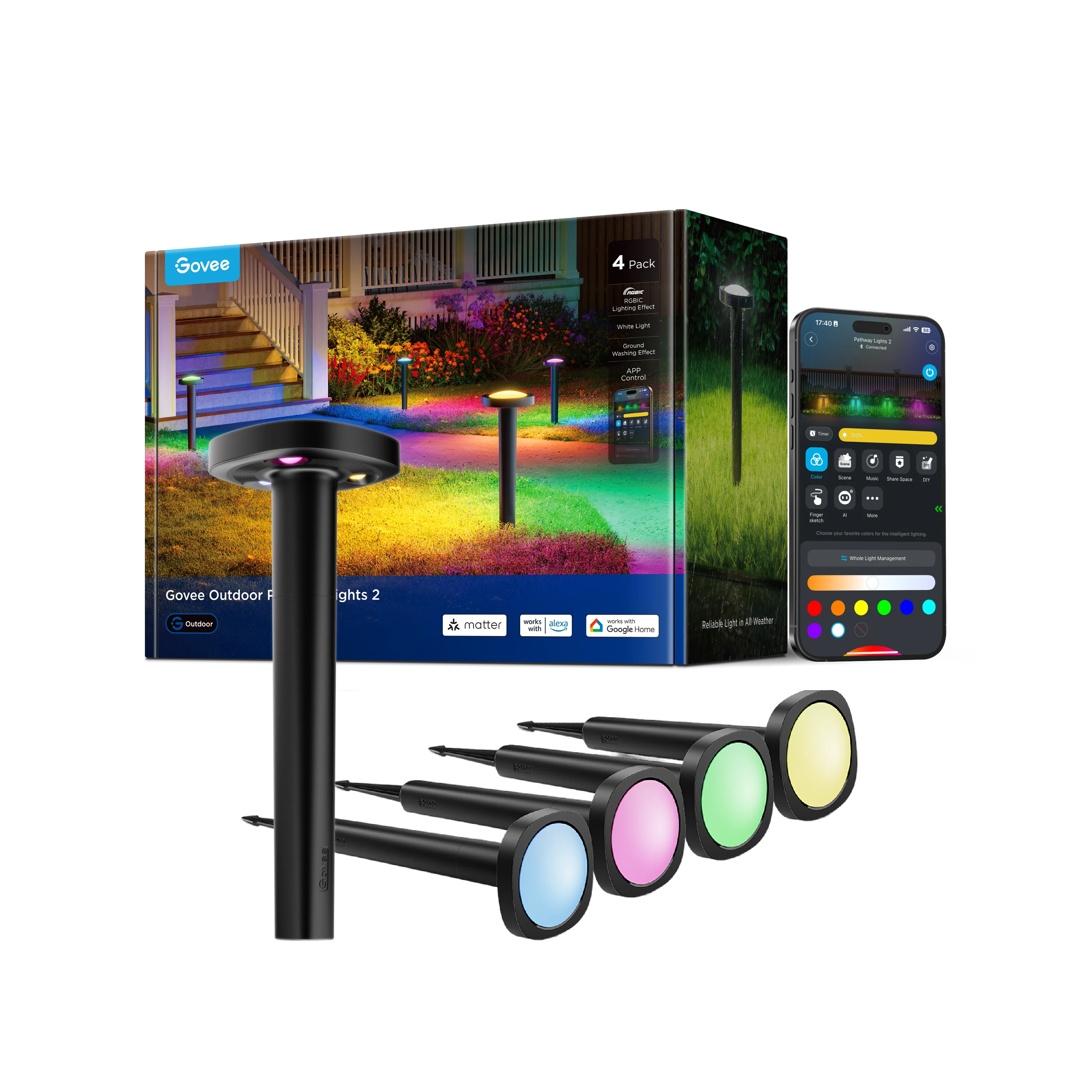 CA-GOVEE Govee Outdoor Pathway Lights 2