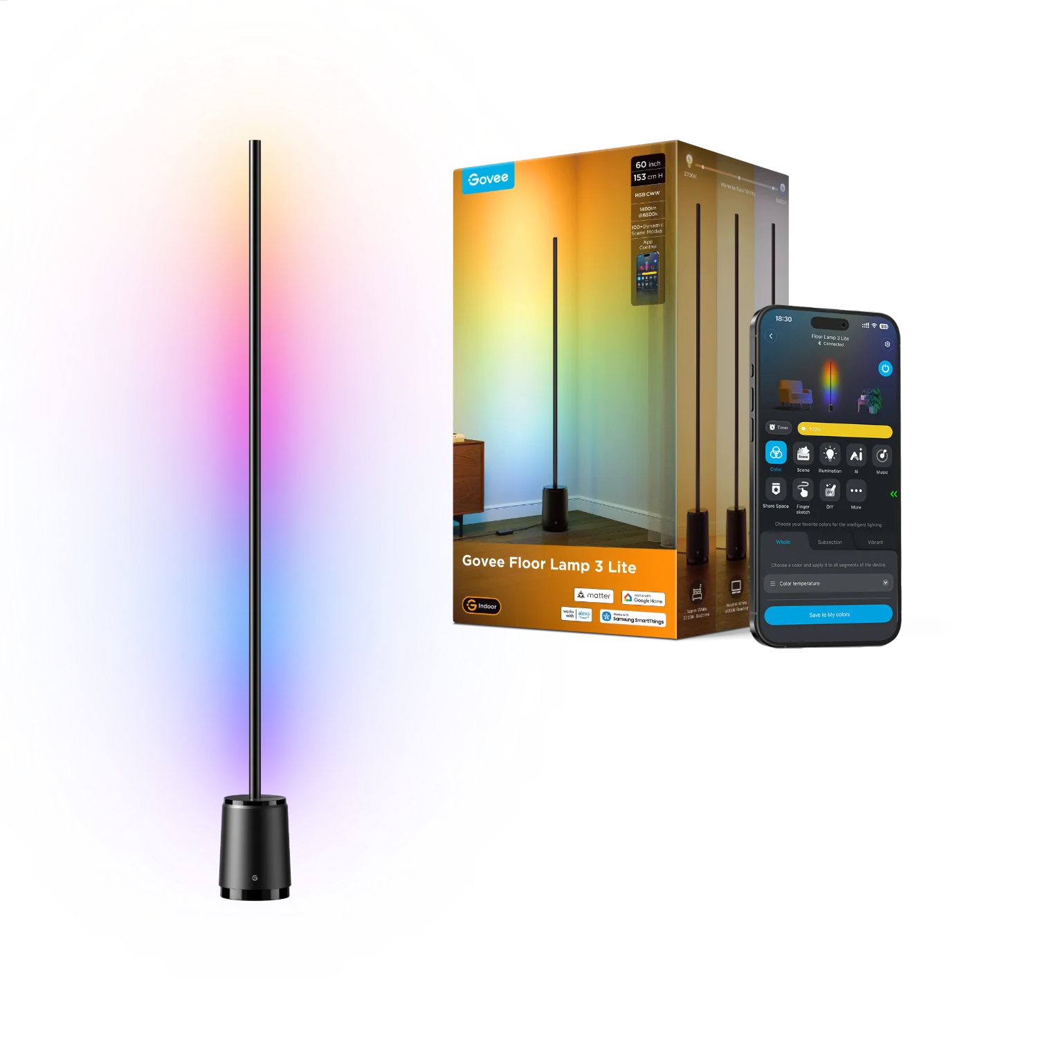 CA-GOVEE Govee Floor Lamp 3 Lite
