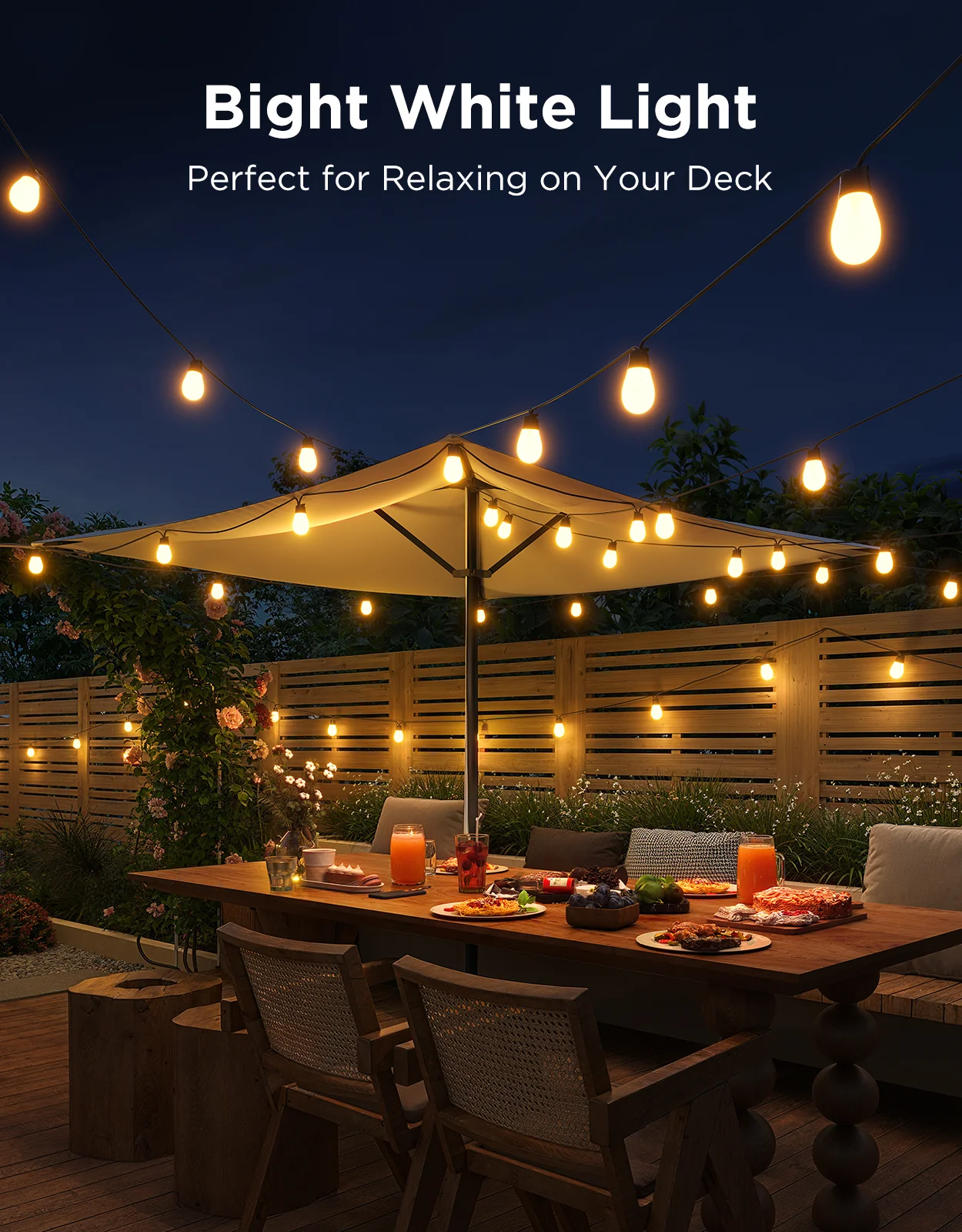 Refurbished Govee Smart Outdoor S14 Bulb String Lights 2 - Image 13