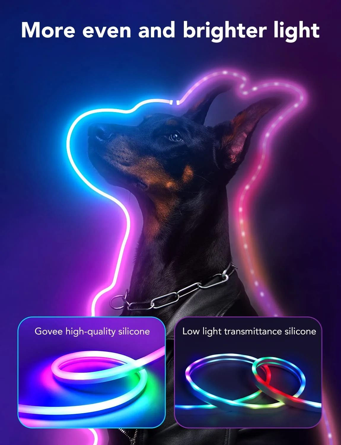 Refurbished Govee Neon Rope Light - Image 4