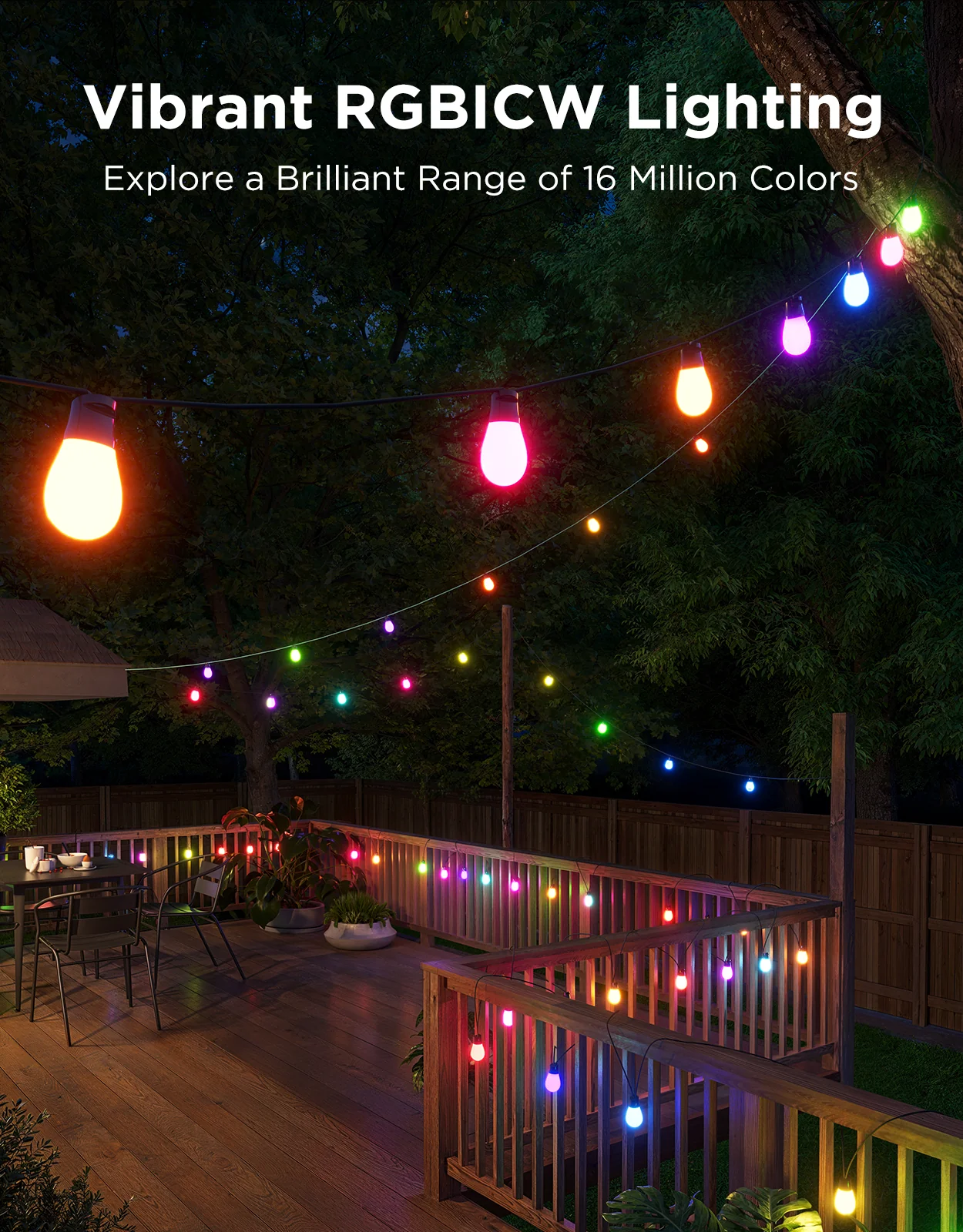 Refurbished Govee Smart Outdoor S14 Bulb String Lights 2 - Image 2