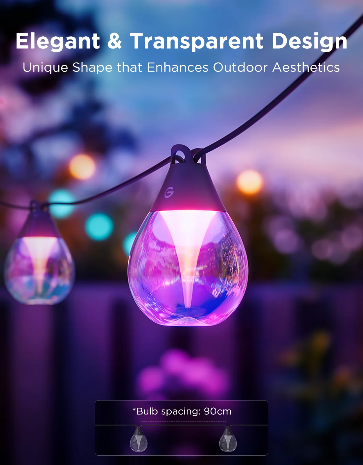 CA-GOVEE Govee Outdoor Clear Bulb String Lights - Image 7