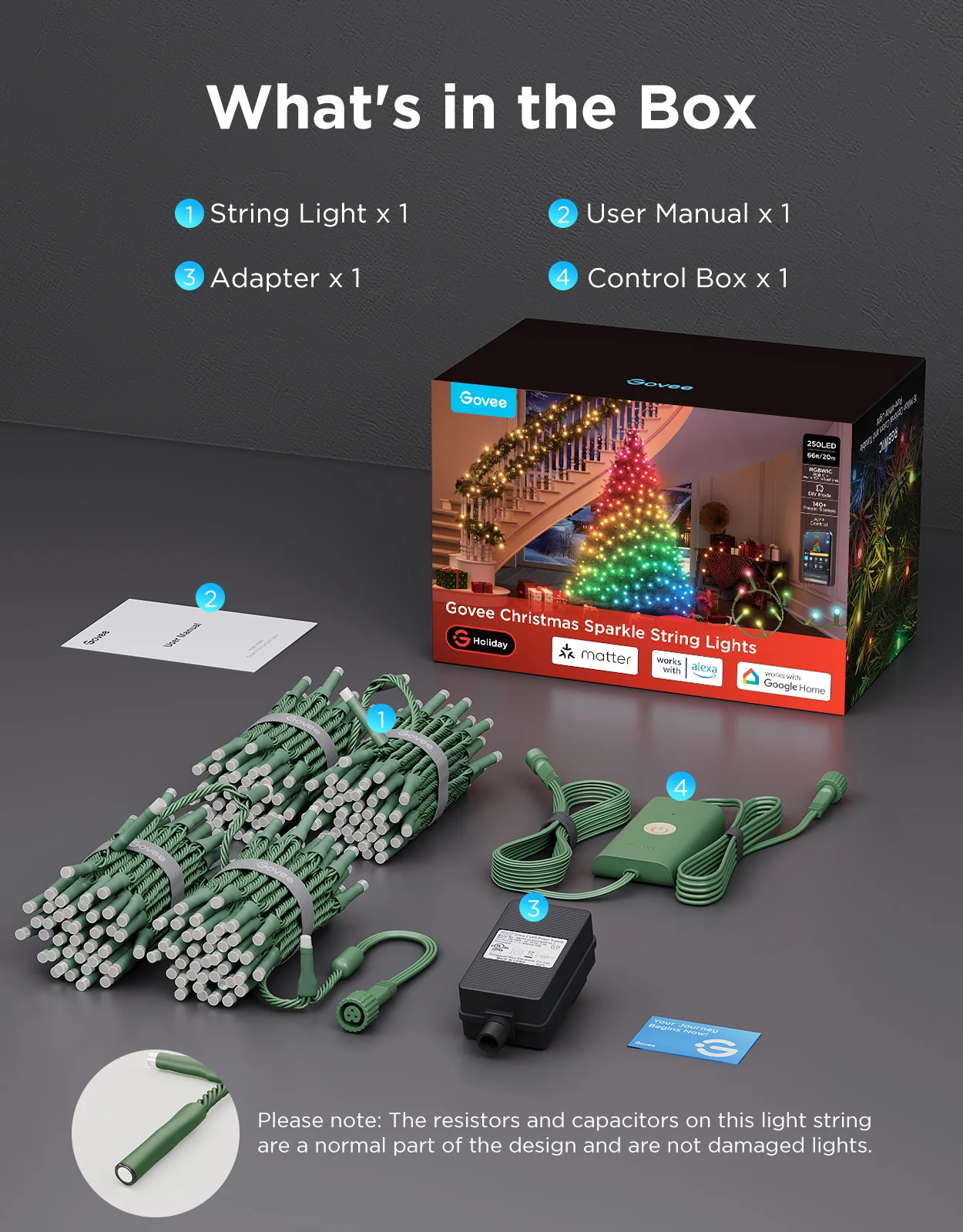 CA-GOVEE Govee Christmas Sparkle String Lights - Image 11