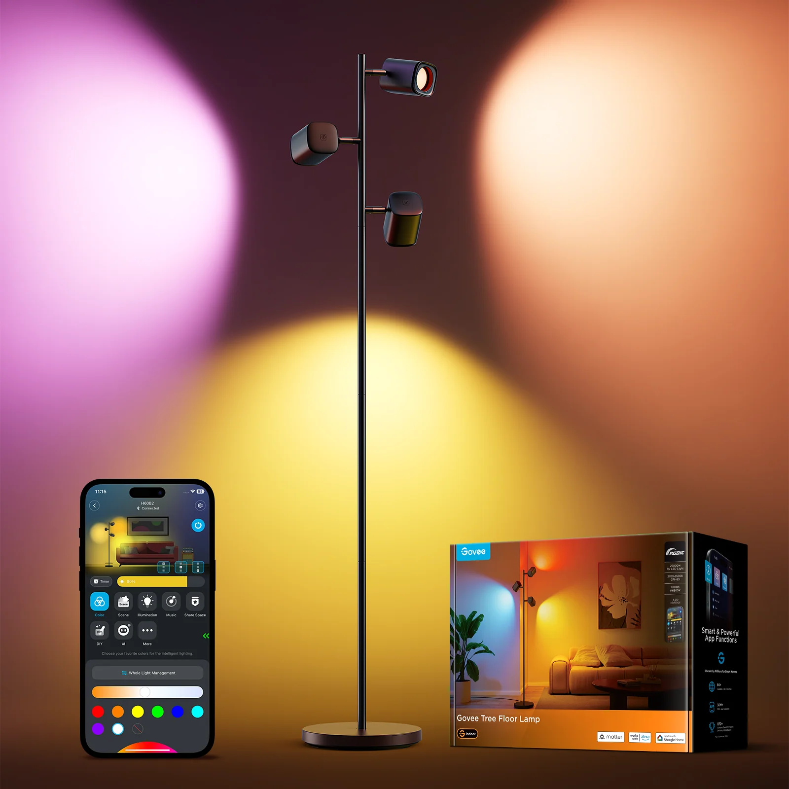 CA-GOVEE Govee Tree Floor Lamp