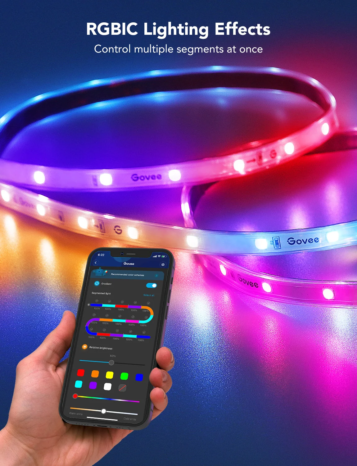 Refurbished Wi-Fi RGBIC Outdoor Strip Lights - Image 10