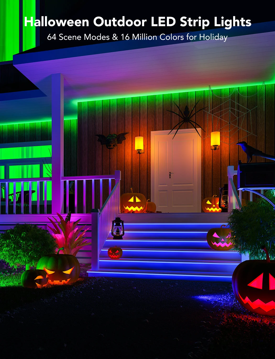 Refurbished Wi-Fi RGBIC Outdoor Strip Lights - Image 2
