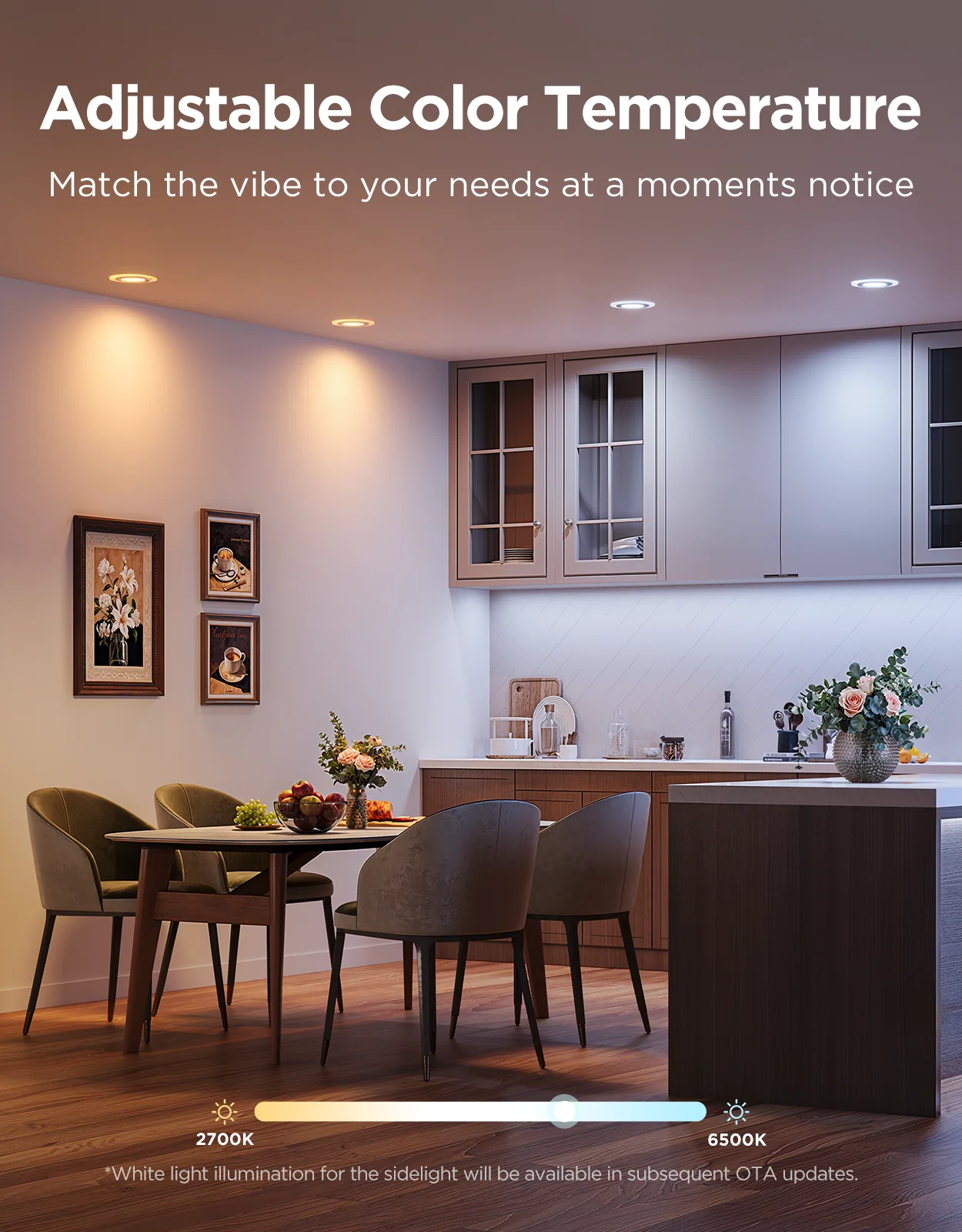 Refurbished Govee 4 Inch Smart Recessed Lights Pro with Night Light - Image 4