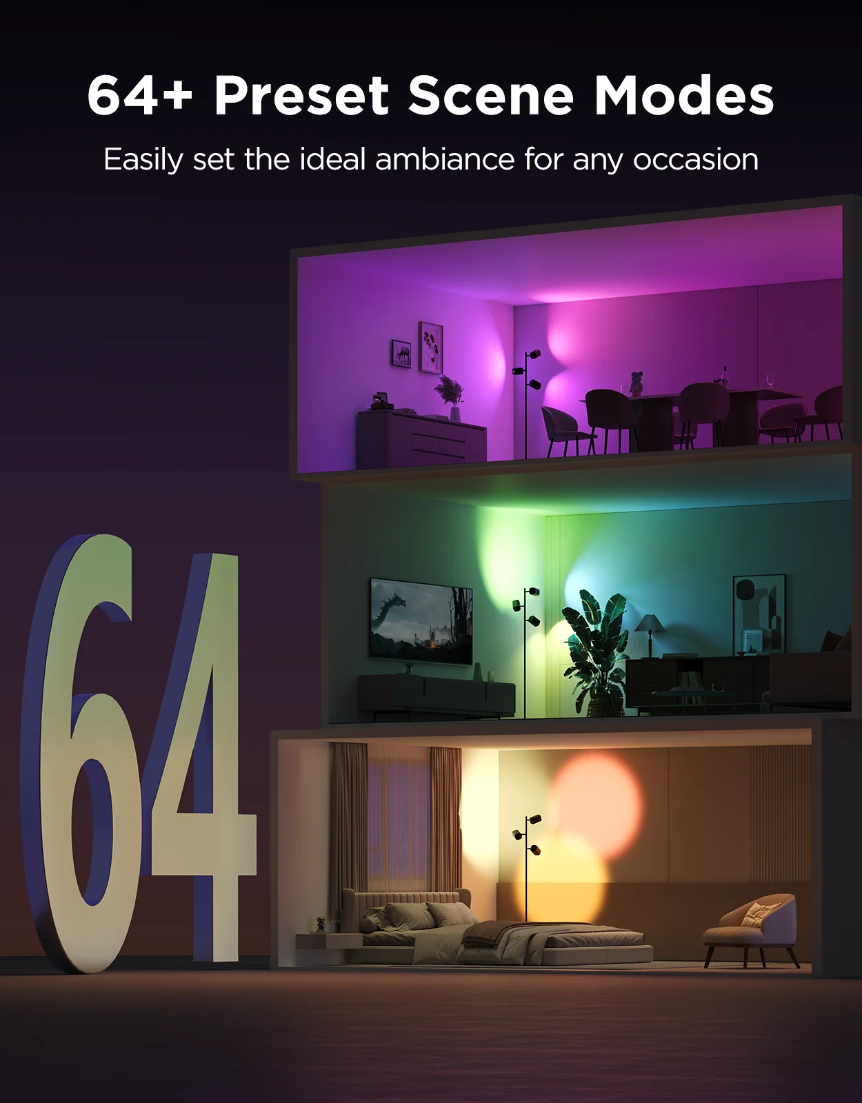 CA-GOVEE Govee Tree Floor Lamp - Image 5