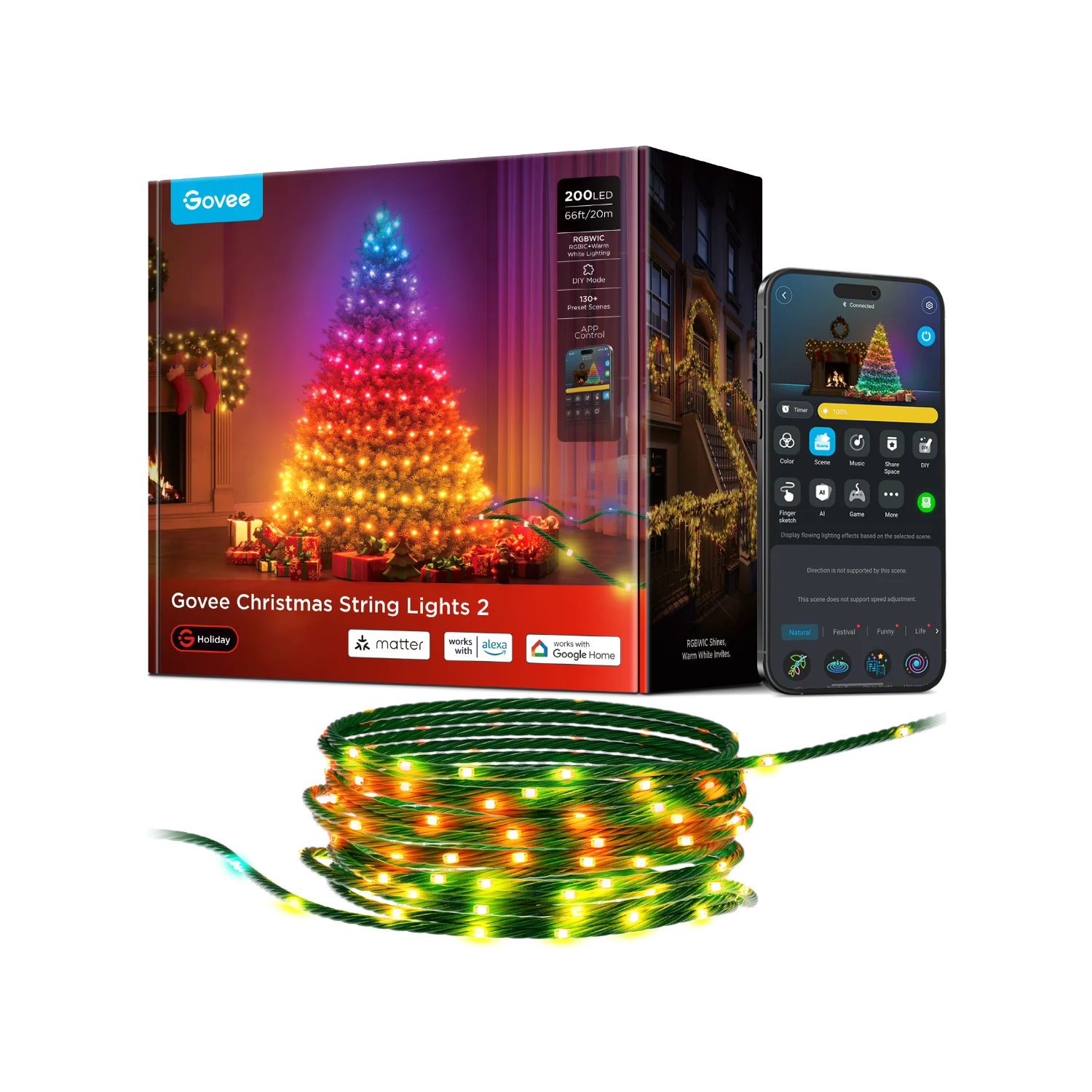 CA-GOVEE Govee Christmas String Lights 2
