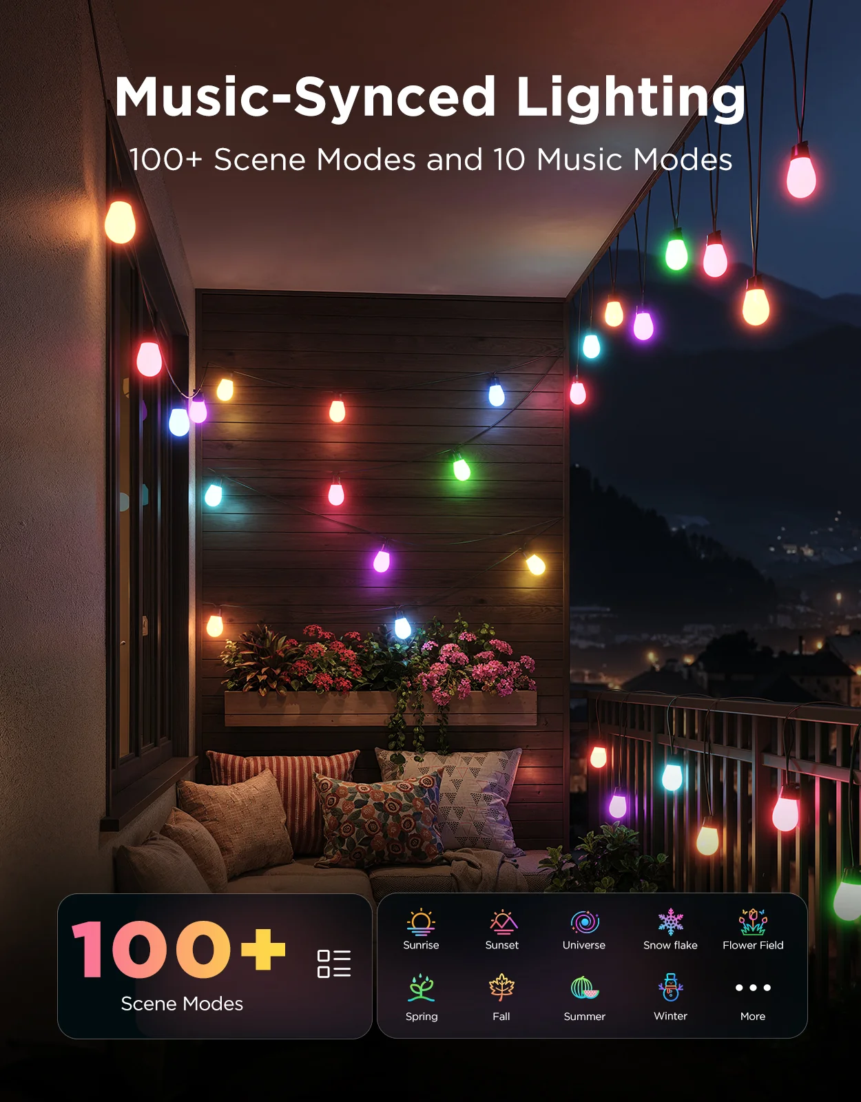 Refurbished Govee Smart Outdoor S14 Bulb String Lights 2 - Image 4