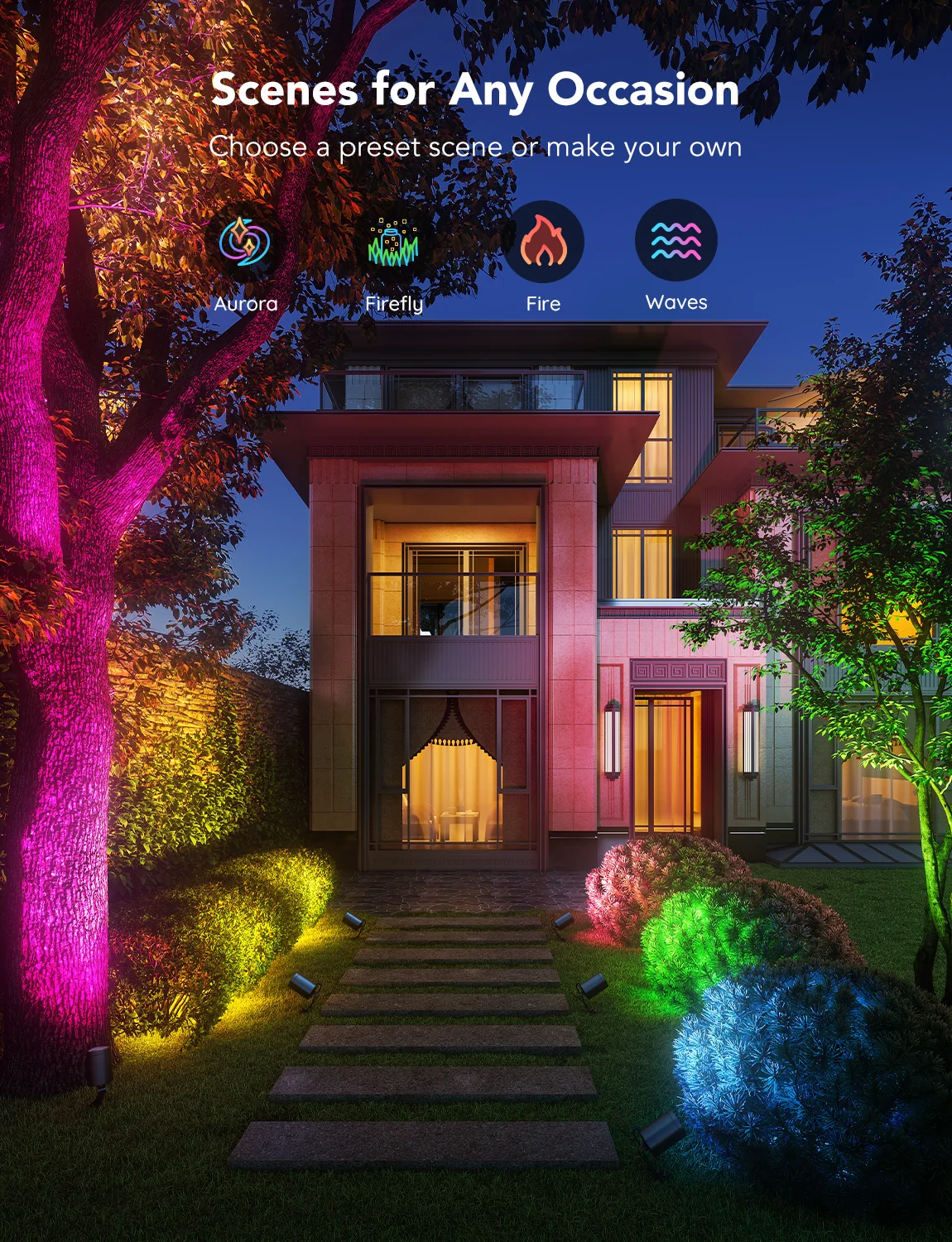 Refurbished Govee Outdoor Spot Lights - Image 2
