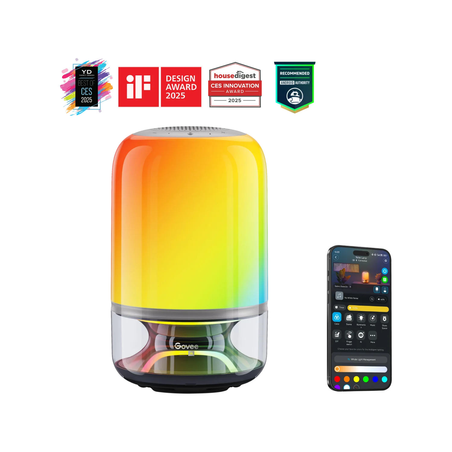 CA-GOVEE Govee Table Lamp 2 Pro x Sound by JBL