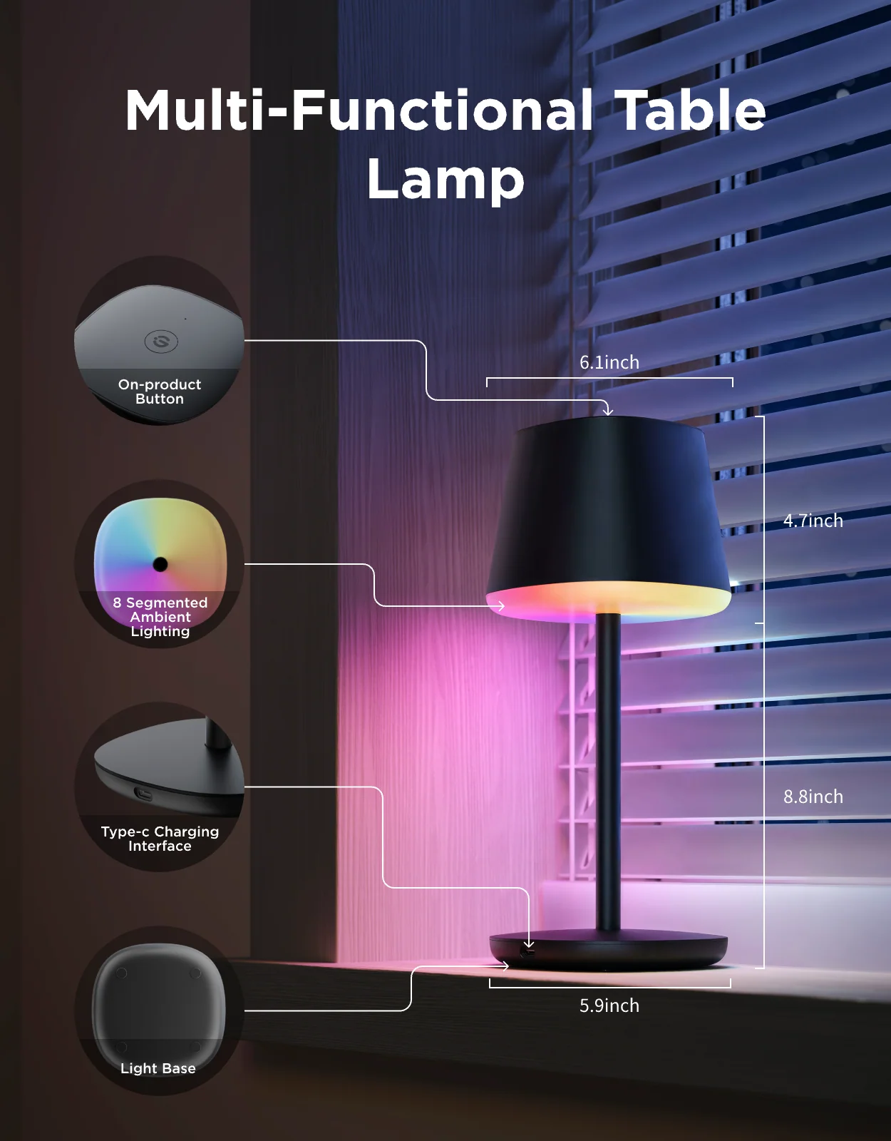 CA-GOVEE Govee Table Lamp Classic - Image 9