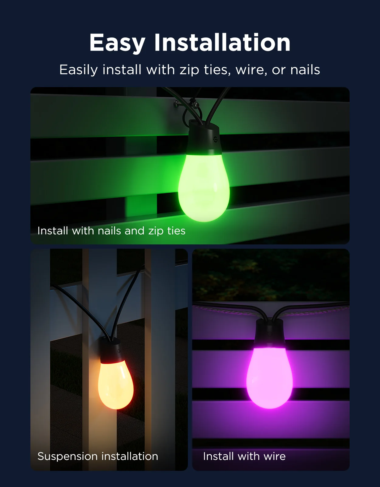 Refurbished Govee Smart Outdoor S14 Bulb String Lights 2 - Image 17