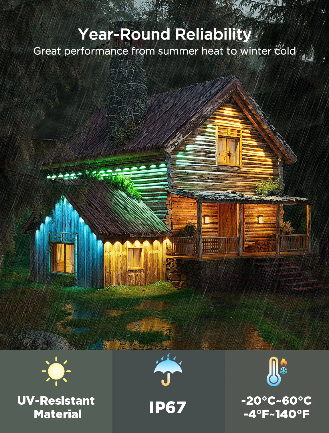 Refurbished The Wild Robot-Themed – Govee Permanent Outdoor Lights 2 - Image 8