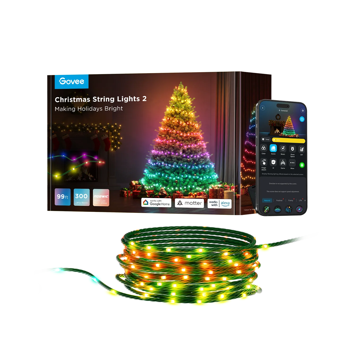 Refurbished Christmas String Lights 2 - Image 2