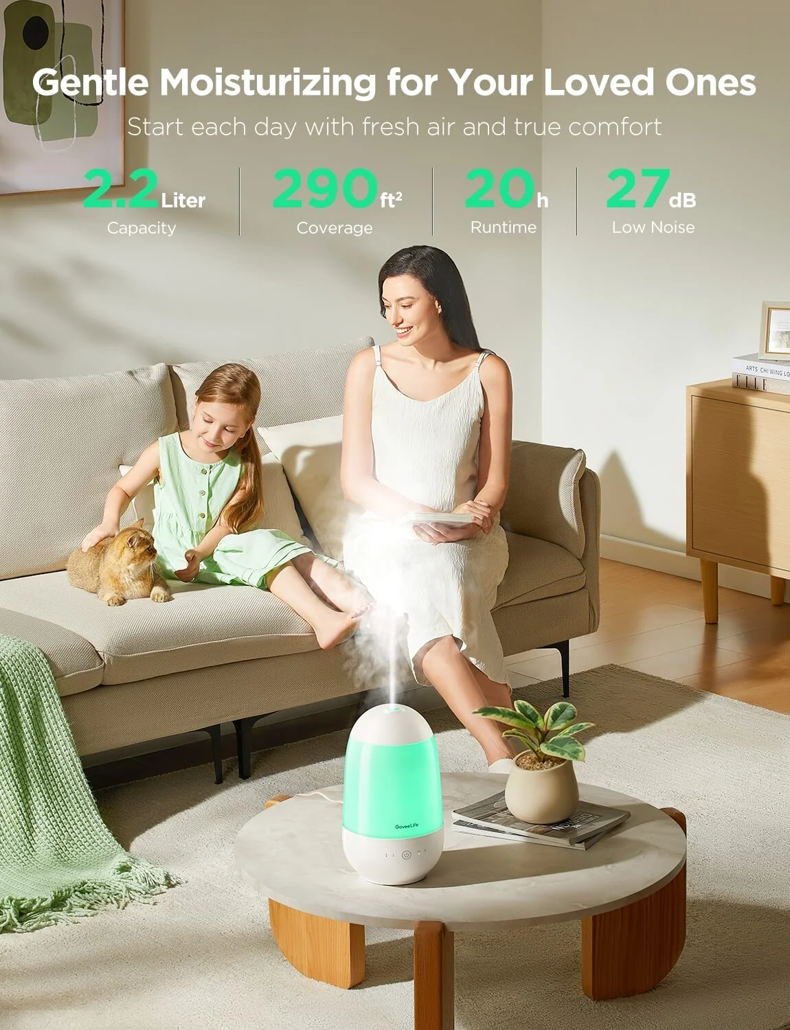 Refurbished Smart Mini Humidifier for Baby Nursery — Catalog Product - Image 2