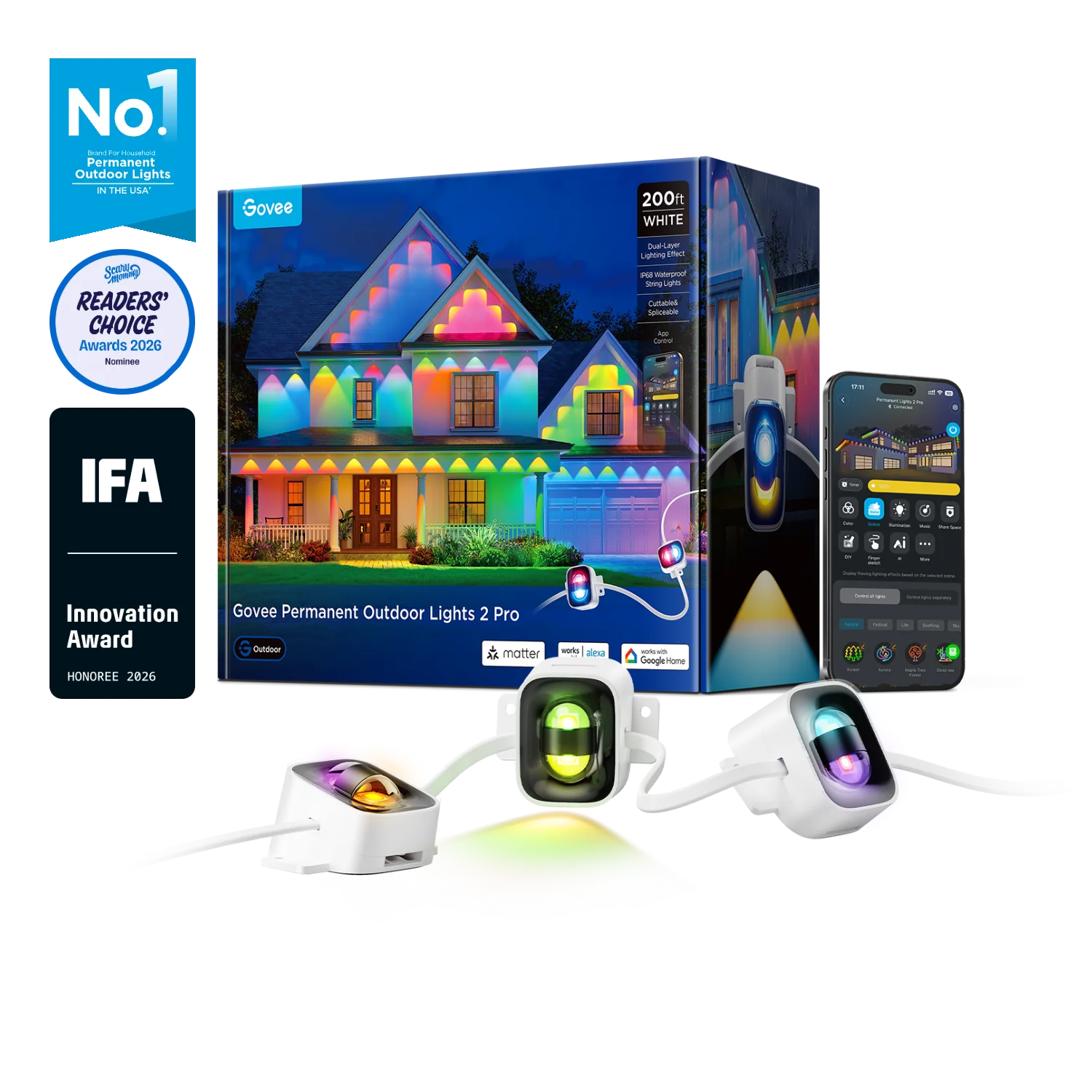 CA-GOVEE Govee Permanent Outdoor Lights 2 Pro