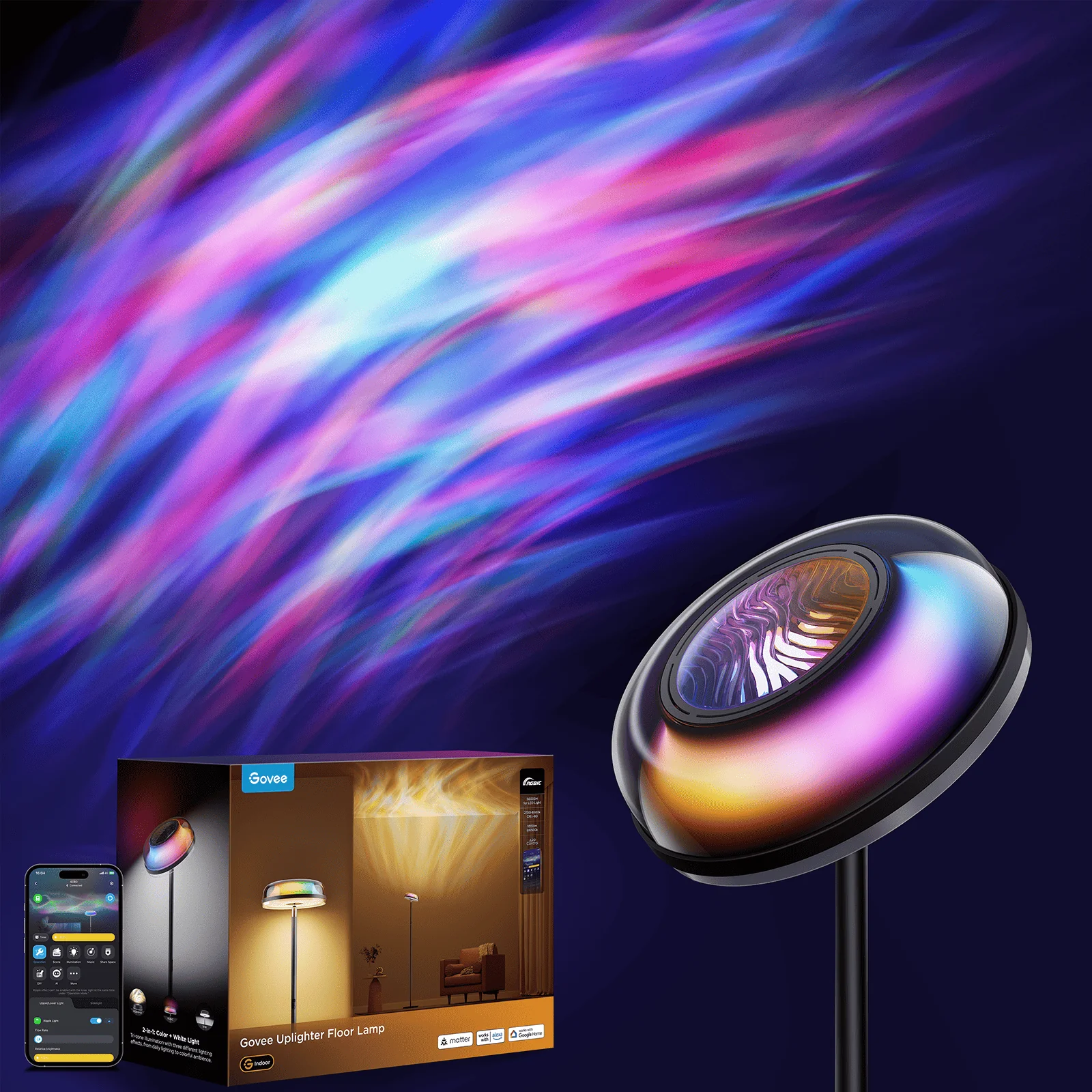CA-GOVEE Govee Uplighter Floor Lamp