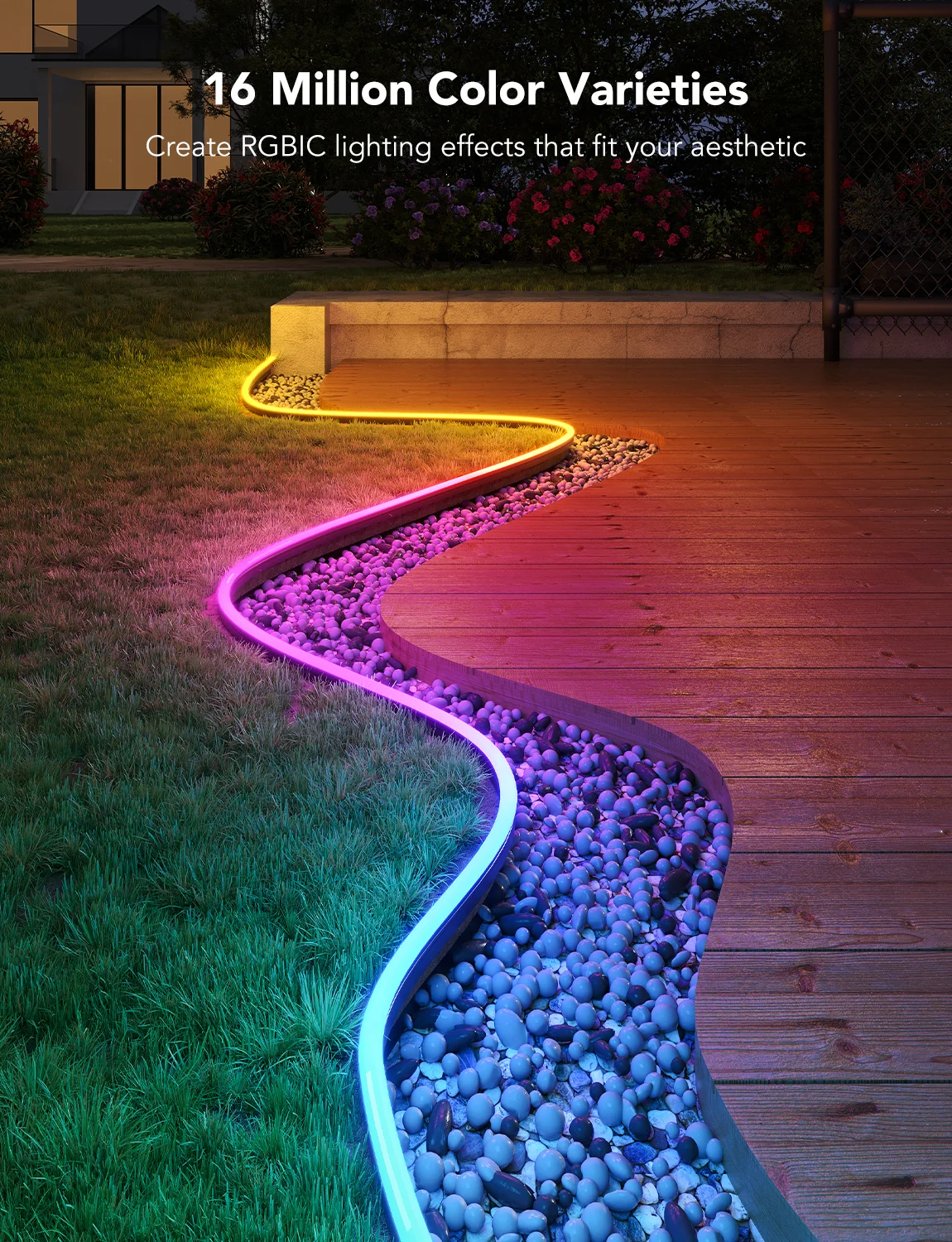 Refurbished Govee RGBIC Outdoor Neon Rope Light - Image 2