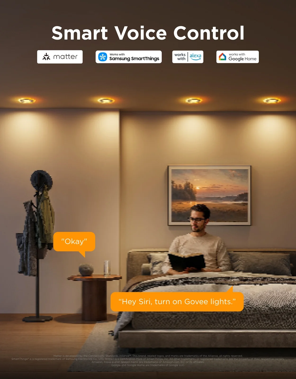 Refurbished Govee 4 Inch Smart Recessed Lights Pro with Night Light - Image 7